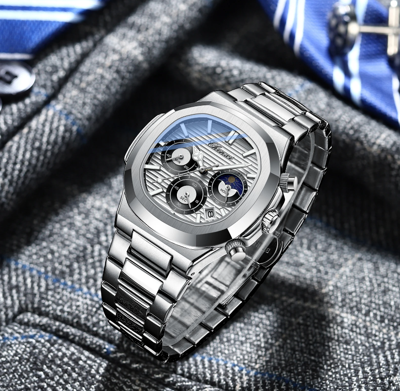 Montre à quartz de luxe pour homme