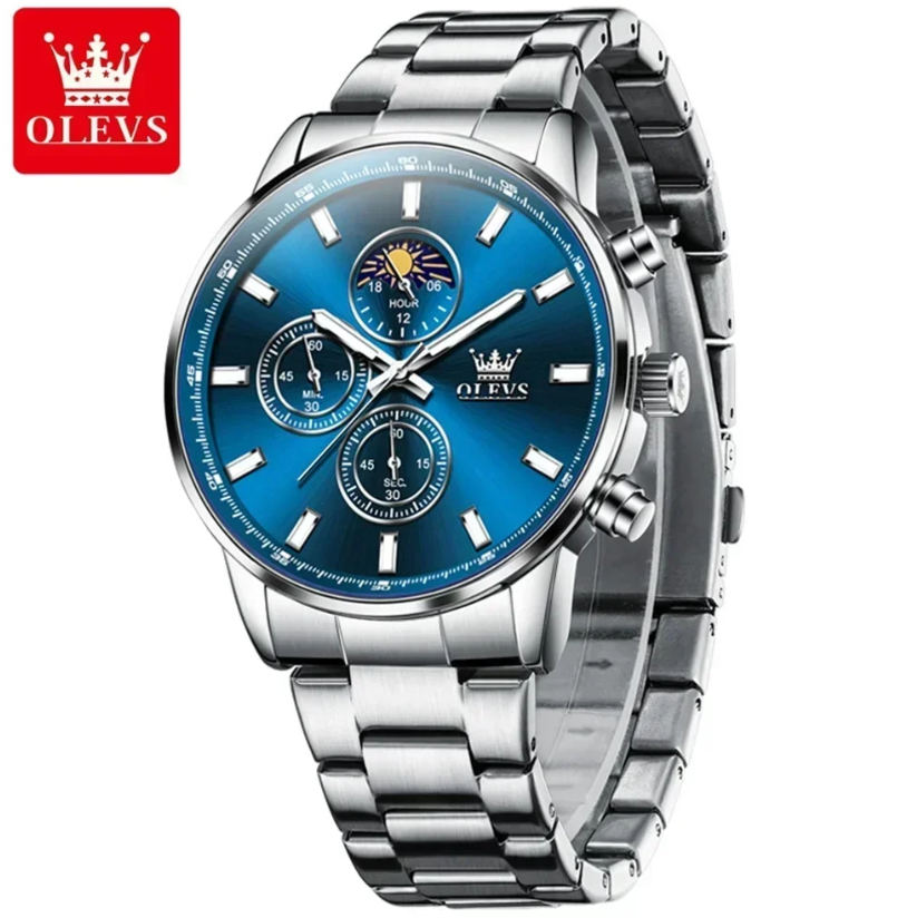 montre de luxe à chronographe étanche pour hommes 4672