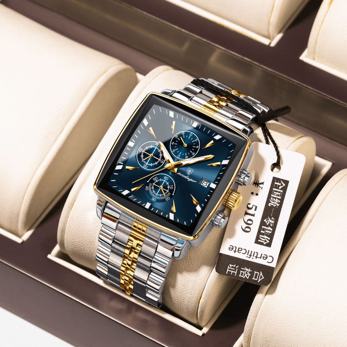 Montre de luxe chronographe pour hommes 6295