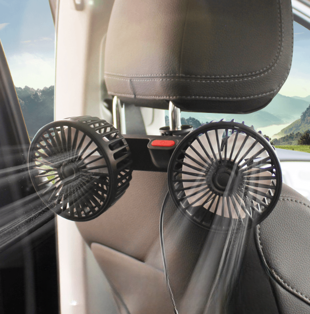 Ventilateur rotatif Avec Double Tête Pour Voiture 3468