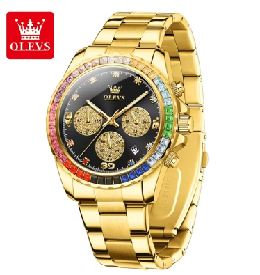 Montre à quartz en acier inoxydable pour hommes 4437