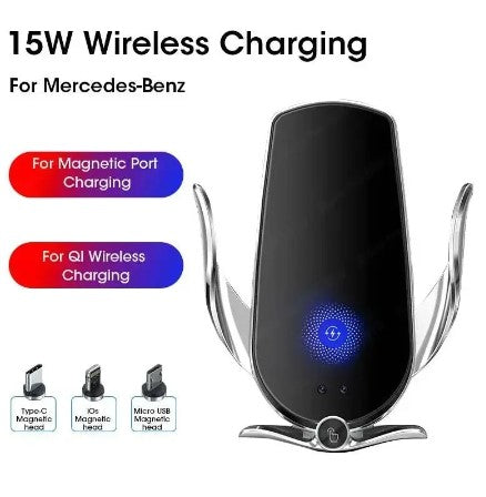 Support de téléphone de voiture et chargeur sans fil