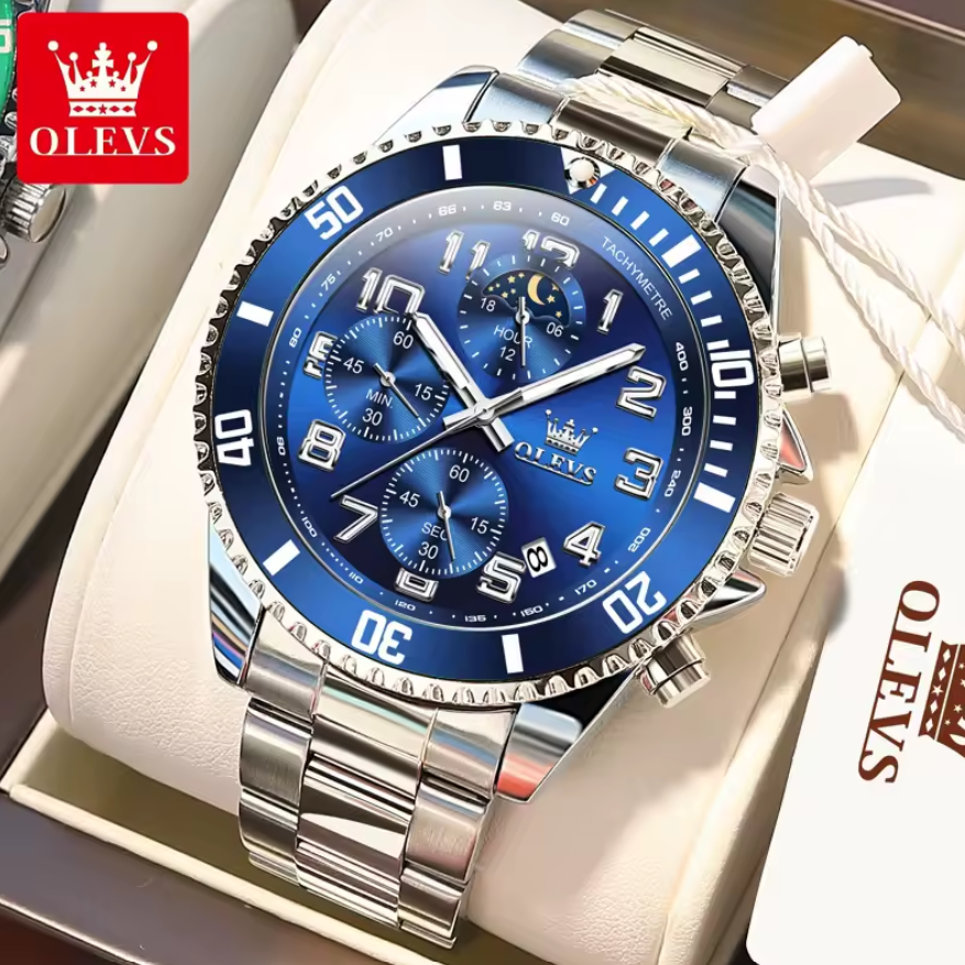 Montre à Quartz avec Bracelet en Acier Inoxydable