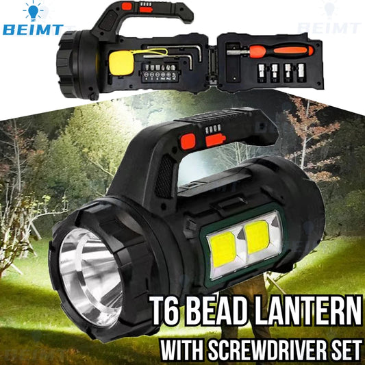 lampe de poche super lumineuse avec boite d'outils intégrée