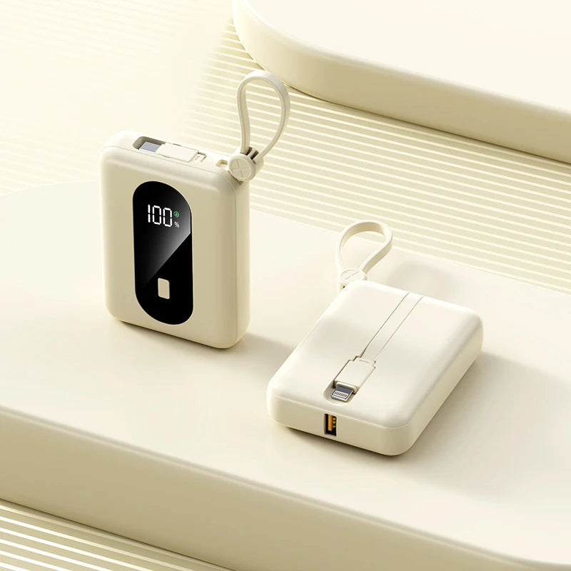 mini powerbank portable avec chargement rapide pour les appareils Android et iPhone