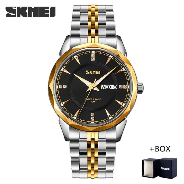 montre de luxe en acier inoxydable pour homme