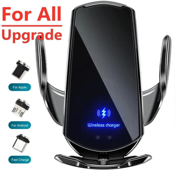 Support de téléphone et chargeur sans fil tout-en-un pour voiture