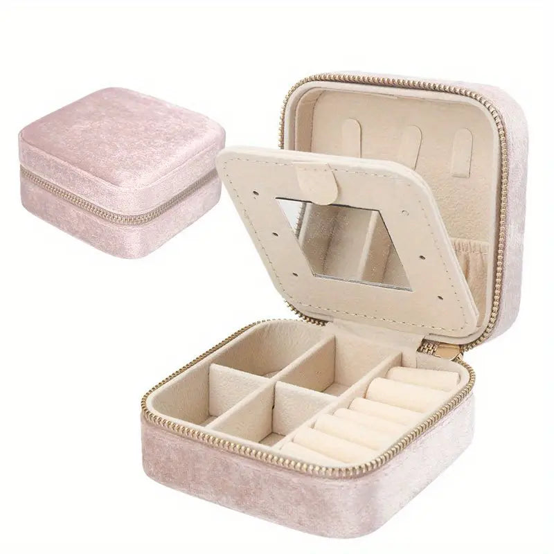 Boîte de rangement des bijoux avec miroir 6382