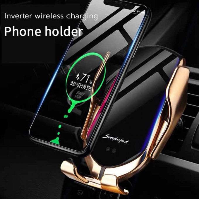 Support de téléphone et chargeur sans fil tout-en-un pour voiture