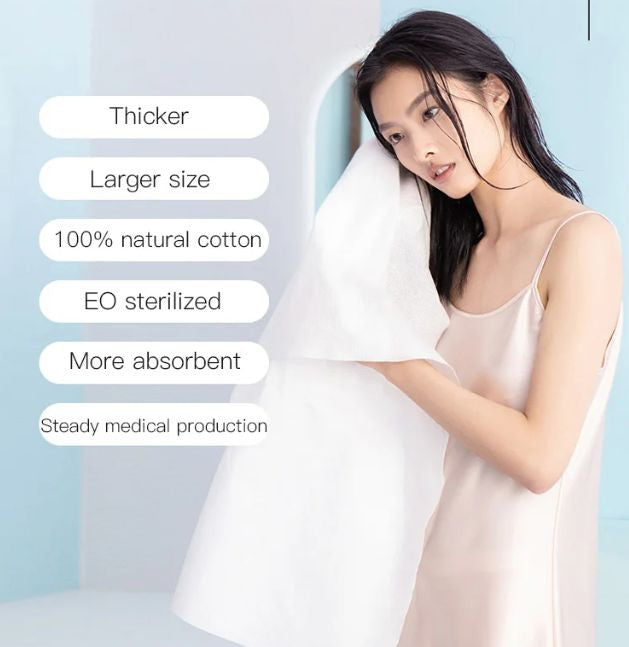 La Serviette de Bain Compressée en Coton