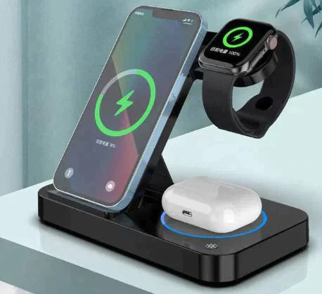 Chargeur sans fil pour téléphone, montre et ecouteurs