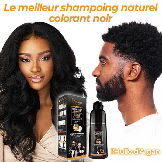 Shampoing Naturel Colorant Noir à l'Huile d'Argan