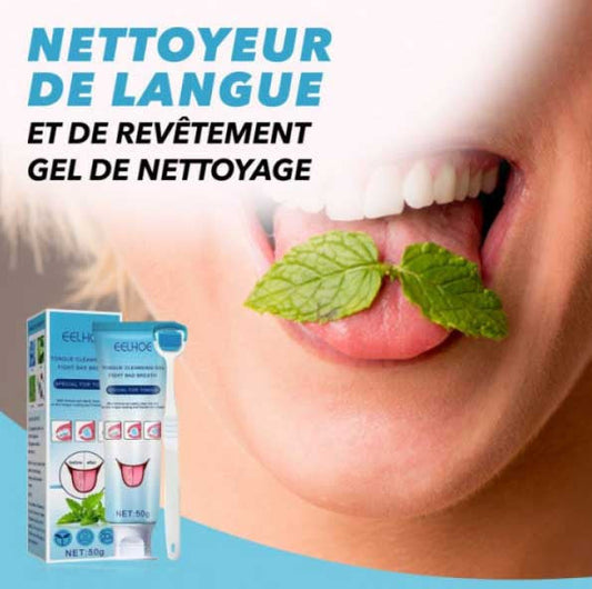 Gel nettoyant la langue et brosse À langue