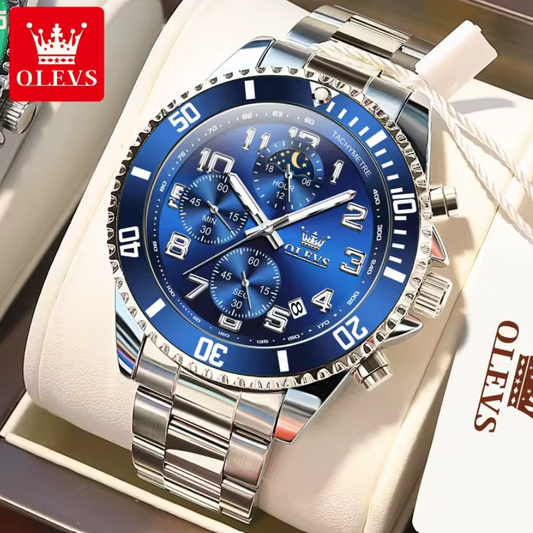 Montre à Quartz avec Bracelet en Acier Inoxydable