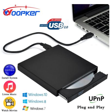 Woopker-Lecteur DVD Externe USB