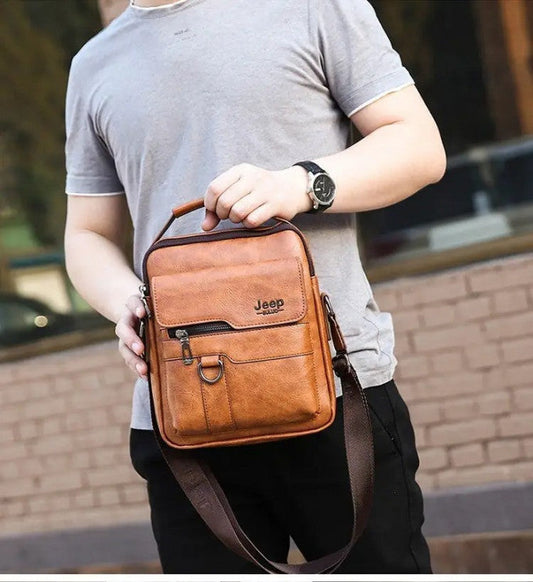 Sac à bandoulière en cuir pour hommes